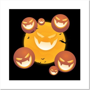 Smiling Pumpkin Posters and Art